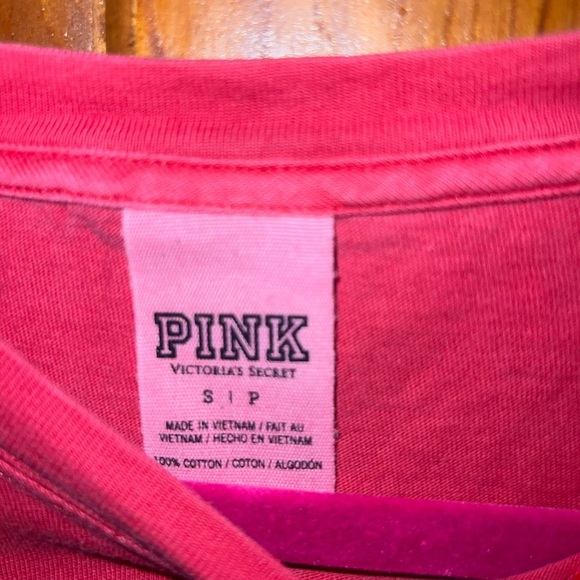 PINK Victoria’s Secret Pink Long Sleeve Shirt - Picture 3 of 3